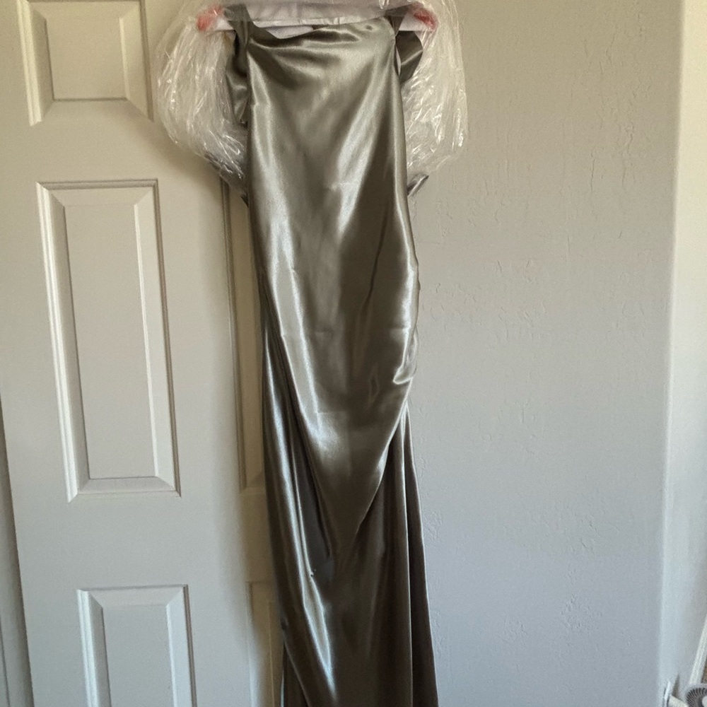REVOLVE Strapless Metallic Gold Dress - Picture 5 of 6